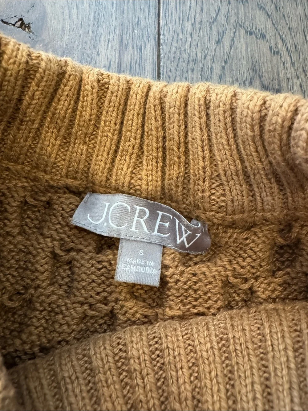 J. Crew cable knit